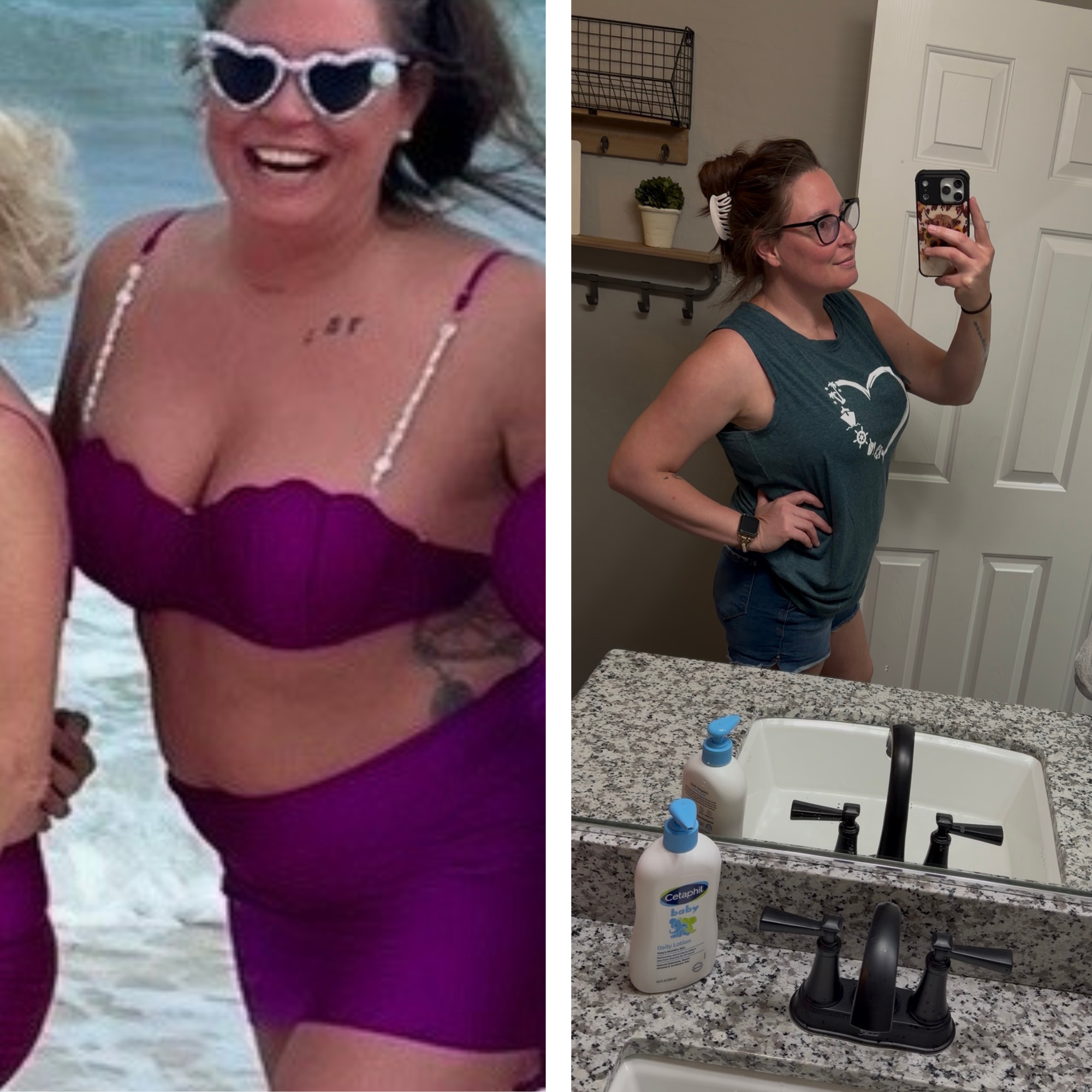 Chelsi Ross before and after losing 35+ lbs